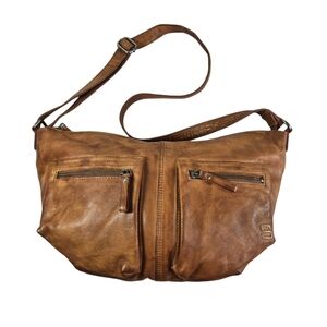 Spikes & Sparrow Ellie brandy cognac brown leather hobo bag purse